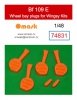 Omask 74831 Bf 109 E wheel bay plugs (for Wingsy Kits) 1/48